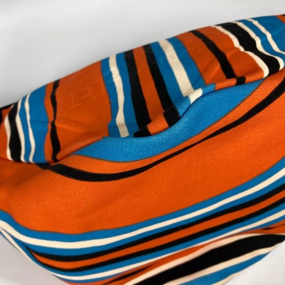 Auth PRADA 2VY007 stripe Triangle Bayadere bag crossbody Shoulder Bag - Picture 5 of 16